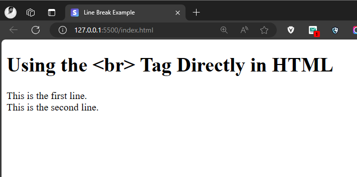 Line Break