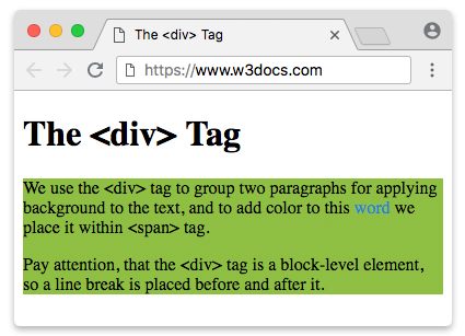 div tag